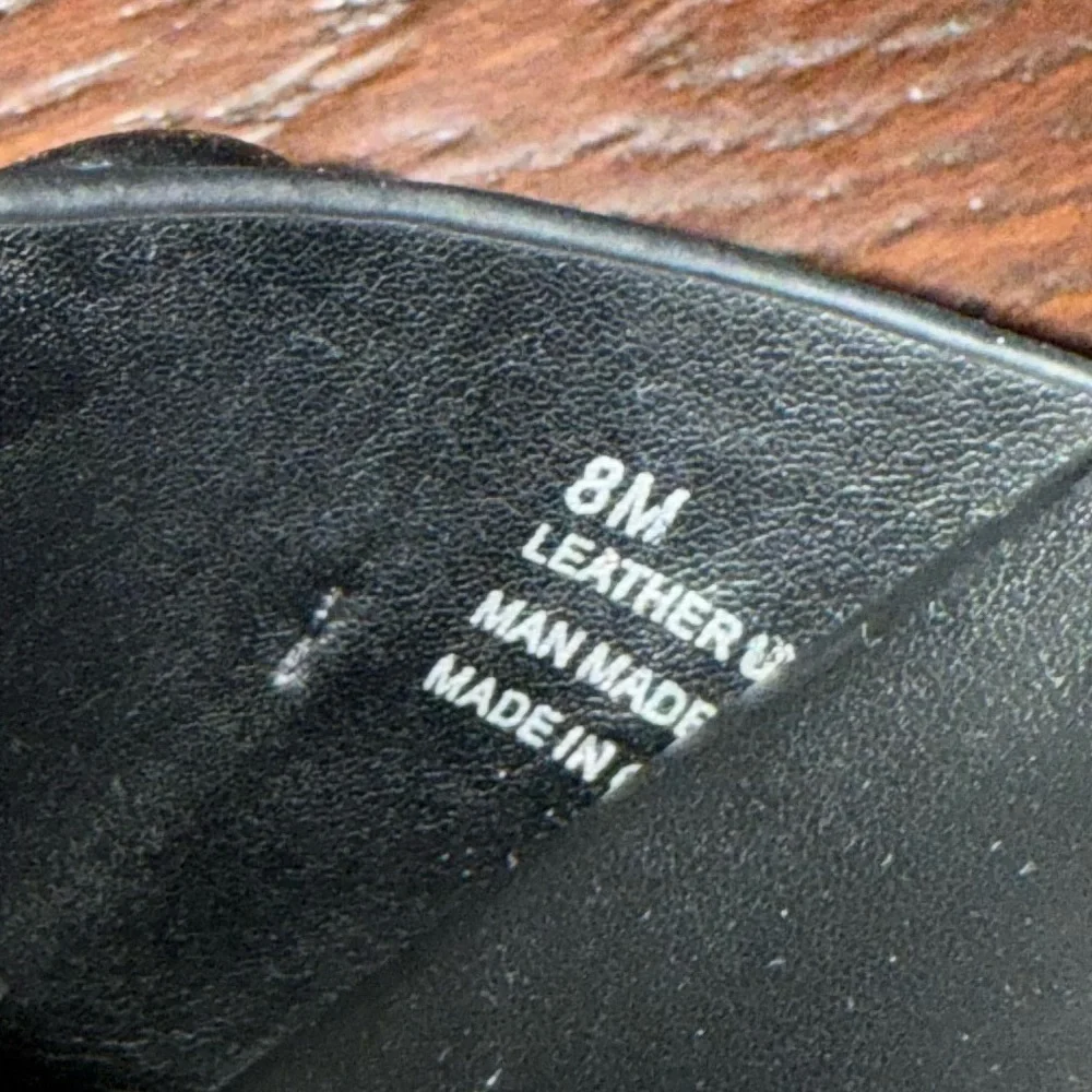 Rebecca Minkoff Black Leather Slide Sandals with Silver Accents - Picture 6 of 7